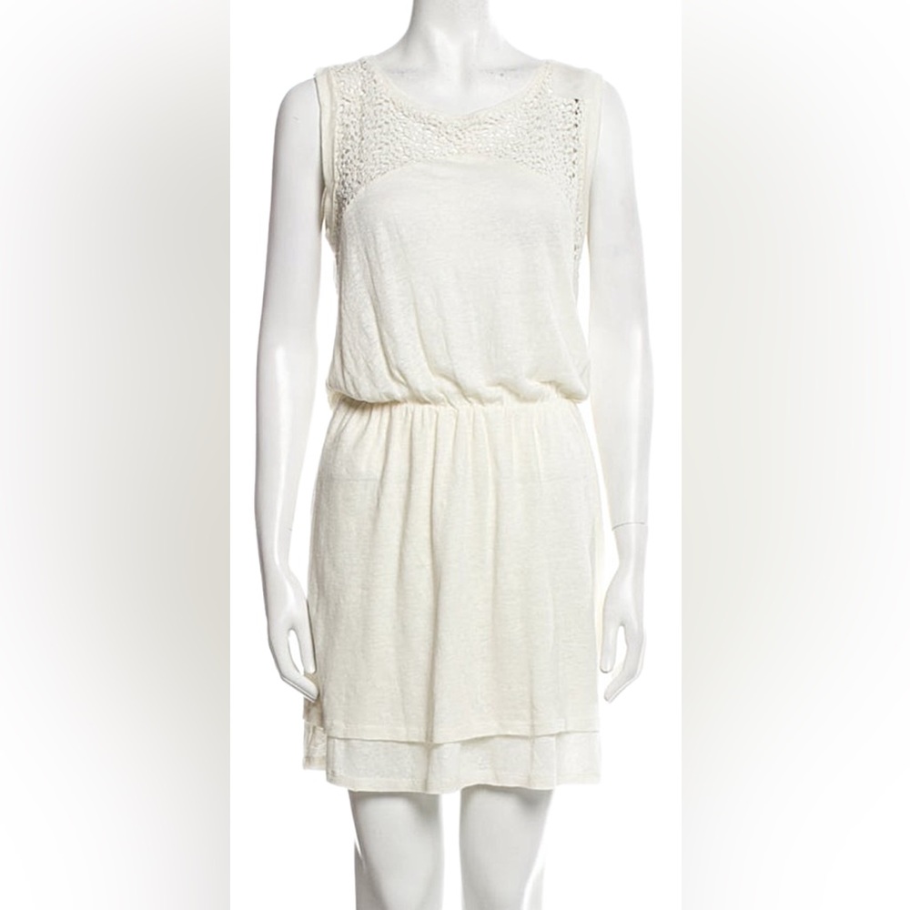 Maje Linen Shift Dress